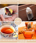 Step-by-step guide using 400 Count Disposable Tea Filter Bags With Drawstring For Loose Leaf Tea Unbleached Natural Paper 7 By 9 Cm