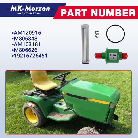John Deere lawn tractor with Beefed Up Transmission Oil Filter Kit For John Deere Lawn Tractors Fits GX325 GX335 GX345 GX355 DF710 F725 F735
