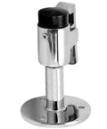 Marine Grade 316 Stainless Steel Heavy Duty Door Stopper Set For Boats And Yachts Long Door Catch With Anti Collision Hatch Holder Surface Mirror Finish Keeps Doors Open Like A Pro On Ships, side view showing stainless steel construction and hatch holder.