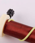 Copper wire coil detail of Shoe Shaped Electromagnet Teaching Tool For Physics Lab Demonstrations And School Science Experiments