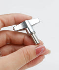 Pack of Two Drum Set Hardware Guards M6x15mm Cymbal Stand Wing Nut Screws Heavy Duty Zinc Alloy Replacement Kit for Snare Tom Percussion Gear with Dead Tight Fit Perfect for Dude Drummers Wanting a Killer Gig Ready Setup with Zero Sweat Tonight held in hand.