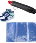 Shoe Shrink Wrap Bags Kit With 50 Pcs Of 18 By 11 Inch Bags And A Mini Heat Gun For Sneaker Storage Keep Dust Off Prevent Yellowing And Protect Your Kicks From Moisture