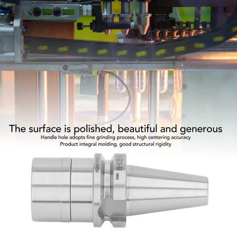 Dead Serious Precision Milling Collet Chuck Holder Built From 40Cr Alloy Steel For BT30 And SK16 Spindles, showcasing polished surface and ergonomic design.