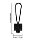 Rustic Entryway Hooks 10 Pack Black Wall Mounted Vintage Double Coat Hangers With Large Screws Included Perfect For Coats Hats Keys Bags And More Space Saving Home Organization