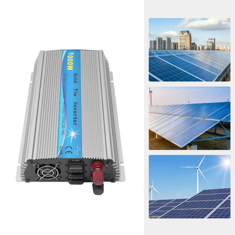 1000W Solar Micro Inverter Grid Tie With IP65 Rating And Pure Sine Wave Output, 110V Micro Inverter For 18V Panels Or 24V Batteries