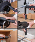 Professional Cordless Electric Screwdriver Kit Packing Serious Torque Punch And Precision Controls for various tasks like appliances and furniture.