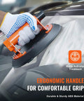 Heavy Duty Glass Vacuum Suction Cup 8 Inch Lifter With ABS Handle being used on glass surface