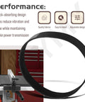 Replacement Table Saw Drive Belt 6.8 inch by 0.6 inch compatible with PCB270TS with shock-absorbing design shown