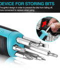 Ratcheting Screwdriver Set For Quick Fixes, 12-In-One Standard And Stubby Duo with bit storage detail