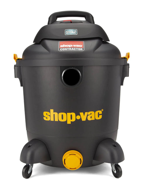 Front view of Beast Mode Heavy Duty 12 Gallon Wet Dry Vac for Jobsite Garage and Home Cleanup 5.5 Peak HP Contractor Series