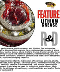 Go To Lithium Grease Superkote 2000 NLGI 2 EP Grease For High Temperature Heavy Duty Use Tube 14 Oz Red Grease Lubricant