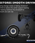 Driveshaft Center Support Bearing For Ford Edge AWD 2007-2014 Replacement, carrier bearing with metal bracket