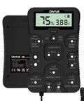 Battery Health Tester For AA AAA C D 9V And More Universal Battery Checker For 12 Types Of Batteries Household Batteries Status Readout Easy To Use Includes Welcome Guide And Lifetime Customer Support. handheld black LCD battery tester with probe