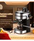Top Shelf Semi Automatic Espresso Maker With Swift Milk Frother And Quick Fill Water Tank For Smooth Lattes And Dope Cappuccinos To Kickstart Your Daily Coffee Ritual, stainless steel coffee machine, coffee brewing functions