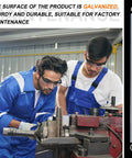 Extension springs, galvanized zinc-plated, 3/8 x 6-1/2 in, dual-hook ends, 12-pack, in a workshop.