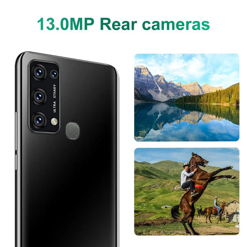 Unlocked 3G Android Smartphone Comes With Dual Sim And A Crisp 6.35 Inch Hd Display Suited For Frugal Hustlers Wanting To Stretch Every Buck showing 13MP rear cameras.