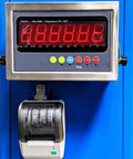 Digital display of the built in scale on the No Nonsense Heavy Duty Pallet Wrapping Machine With Industrial Shrink Wrap.