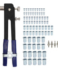 86 Piece Rivet Nut Tool Kit With Alloy Steel Build Includes 5 Mandrels And 80 Rivets For DIY Furniture Restoration And Car Modification