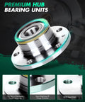Rear Wheel Hub Bearing Assembly 512319 Drop In Ready Replacement Kit With ABS for Audi Q3 VW Passat Tiguan front view
