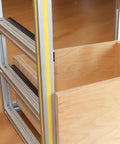 14 Inch Full Extension Drawer Slides 3 Fold Side Mount Glides Beefy 100 Lb Capacity for Dresser Kitchen Wardrobe and File Cabinets