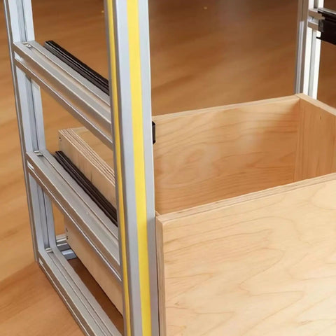 14 Inch Full Extension Drawer Slides 3 Fold Side Mount Glides Beefy 100 Lb Capacity for Dresser Kitchen Wardrobe and File Cabinets