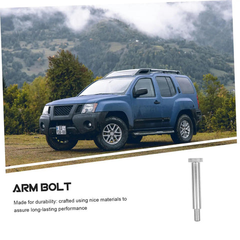 Heavy Duty Rear Suspension Arm Bolt With Badass Durability And A Zero Hassle Fit That Delivers Rock Solid Handling displayed beside an SUV