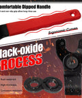 Angle Grinder Lock Nut Kit With 5/8-11 Flange Nuts And Adjustable Pin Wrench, close-up of ergonomic handle and nuts