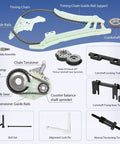 Engine Oil Pump And Timing Chain Kit With 2 VVT Gears And Camshaft Alignment Tool For BMW N20 N26 parts layout diagram