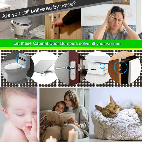 Premium Self Adhesive Felt Pads 3 8 Inch Round Cabinet Door Stoppers And Furniture Bumpers For Hardwood Surfaces in noise reduction images.