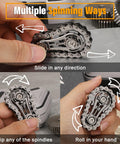 Dope Fidget Chain Toy For Kids And Adults, Metal Transformable Sprockets And Bike Gears, multiple spinning ways in hand