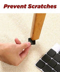 Installing 2 Piece Chair Leg Pads Floor Protectors for Furniture Legs Round Bottom Anti Slip Rubber Feet on a chair leg