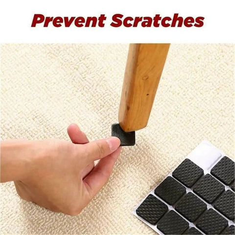 Installing 2 Piece Chair Leg Pads Floor Protectors for Furniture Legs Round Bottom Anti Slip Rubber Feet on a chair leg