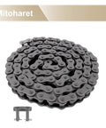 Heavy Duty 10 Foot Roller Chain Kit With Connectors For Pulp Paper Mills And Sugar Factories Reliable Industrial Conveyor传动 Links That Hold Up Under Stress, coiled chain with connector