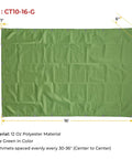 10x16 Foot Canvas Tarp 12 Oz Tough As Nails Heavy Duty Water Resistant With Breathable Fabric And Double Stitched Seams In Olive Green