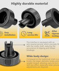 Heavy Duty Replacement Fence Knob For Dewalt Table Saw Compatibility Dw745 Dw745Ar Dw745B2 Dw7480 Dead On Part 514003228 durable wide-body design with anti-reverse groove