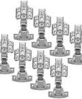 12 heavy duty cabinet door hinges in stainless steel for kitchen use