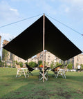 Waterproof Sun Shield Tarp For Camping And Outdoor Events With UPF 50 Plus Sun Protection And Fully Taped Seams sheltering chairs outdoors