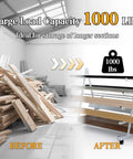 Beefy Mobile Conduit Cart for Lumber and Pipe Storage 1000 Lb Capacity Heavy Duty Alloy Steel Rack on 3 Inch Wheels