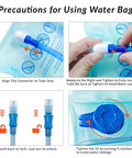 Precaution steps for using 1.5L insulated water bladder of Ultra Lightweight Hydration Vest Backpack With 1.5L Insulated Water Bladder.