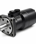 Heavy Duty Workhorse Orbital Gerotor Hydraulic Motor With Low Speed High Torque And Bidirectional Forward Reverse Operation, black metal design with flange mount.