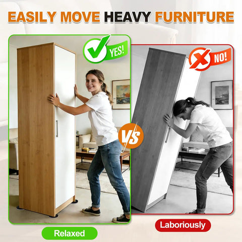 Heavy Duty Furniture Sliders 24 Pack 3 And A Half Inch Felt Pads For Hardwood Floors Move Large Furniture Like A Breeze With One Person Reusable Floor Protectors For Sofas Tables Beds Cabinets Pianos And More