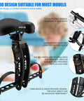 Front Mounted Kids Bike Seat For 2 To 5 Year Olds Up To 48 Lbs Fits Most Adult Mountain Bikes Easy Install And Safe Harness