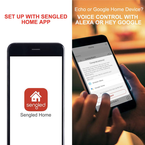 Smartphone app interface for Bright 1050 Lumen Smart RGB LED Bulbs With No Hub Needed For Alexa And Google Assistant E26 A19