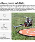 Ultra Realistic All Metal RC Helicopter With GPS And 2.4G Control 3 Blade 12CH Flybarless System on grass landing pad