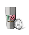 High Power Rocketry Stainless Steel Insulated Tumbler With Dual Wall Vacuum Keeps Drinks Hot Or Cold, Leak Proof Lid with heart design