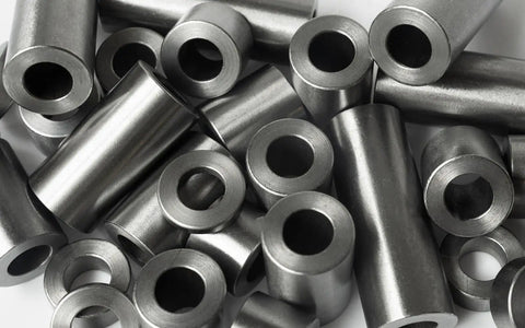 Heavy Duty Round Steel Spacers Three Quarter Inch Outer Diameter Half Inch Inner Bore Eight Eighths Inch Long for garage projects.