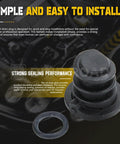 Oil Drain Plug Kit 1 Set With Install Tool 06L103801 Exact OEM Fit shown with sealing features for Audi and VW sump pan replacement.