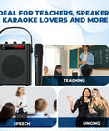 Beast 30W Portable Voice Amplifier With Wireless Mic And Bluetooth PA System for teachers and events display