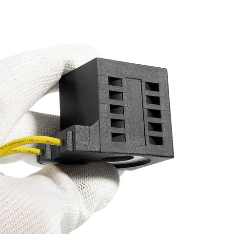 Universal 10VDC 25W Plug And Play Solenoid Coil For Hydraulic Power Units Direct Replacement For Valve Stem Series 08 80 88 98 Compatible With 10226-37 10226-08 10204-90 And 10219