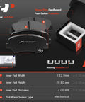 Beef Up Braking With 11.02 Inch Front Vented Disc Brake Rotors And Ceramic Pads Kit for Hyundai Elantra packaging display